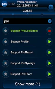 Protime ProMobile screenshot 2
