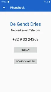 UZ Phonebook screenshot 1