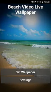 Beach Video Live Wallpaper screenshot 0