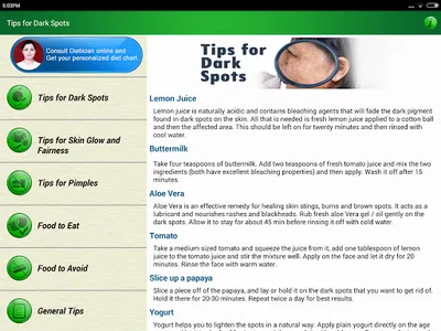 Beautiful Skin Diet Tips & Acn screenshot 7
