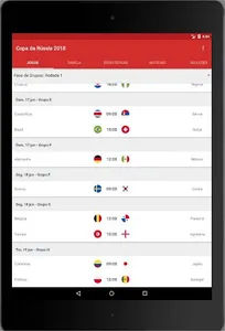 Copa do Mundo 2018: Tabela, jo screenshot 8