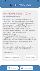 TKD Pankow News screenshot 2