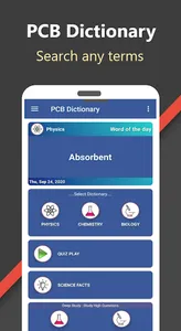 Dictionary PCB [Phy-Che-Bio] screenshot 0