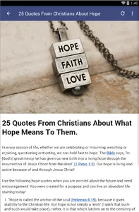 BIBLE VERSES ABOUT HOPE screenshot 14