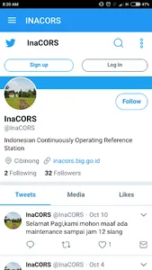 Mobile InaCORS screenshot 1