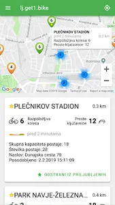 Ljubljana get1.bike screenshot 1