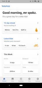 VeloHub screenshot 2
