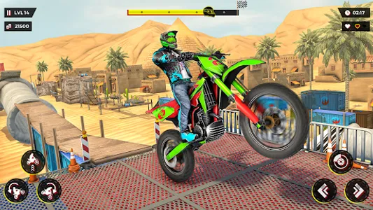 Mega Ramp Bike Stunt Games 3D screenshot 14