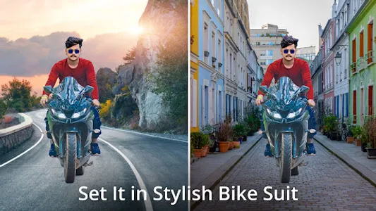 Man Bike Rider Photo Editor screenshot 0