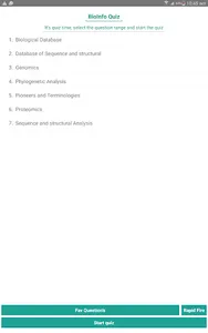 Bio Informatics Quiz screenshot 7