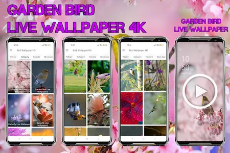 Garden Bird Live Wallpaper 4K screenshot 5
