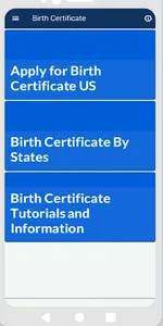 Birth Certificate Info screenshot 0
