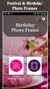 Birthday Photo Frame - Editor screenshot 0