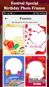 Birthday Photo Frame - Editor screenshot 1