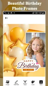 Birthday Photo Frame - Editor screenshot 2
