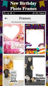 Birthday Photo Frame - Editor screenshot 3
