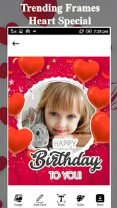 Birthday Photo Frame - Editor screenshot 5