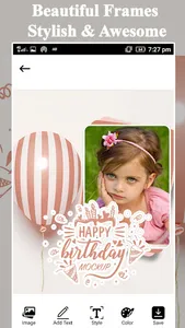 Birthday Photo Frame - Editor screenshot 6