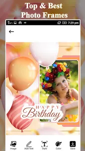 Birthday Photo Frame - Editor screenshot 7