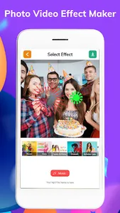 Birthday Video Effect Maker -  screenshot 2
