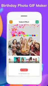 Birthday Video Effect Maker -  screenshot 3