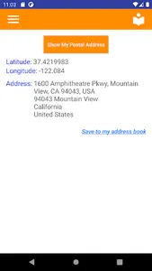 Show My Postal Address screenshot 0