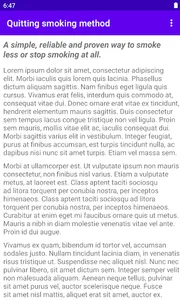 Quitting smoking method screenshot 1