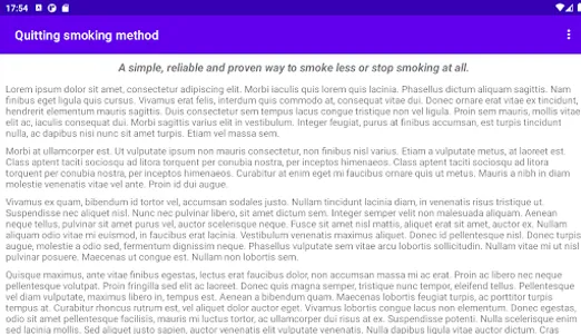 Quitting smoking method screenshot 3