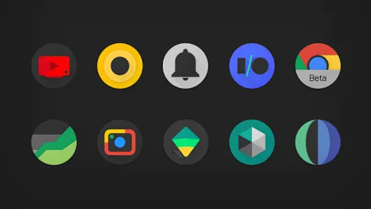 Pixelation - Dark Icon Pack screenshot 1