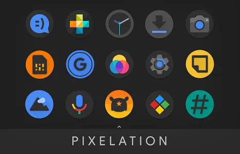 Pixelation - Dark Icon Pack screenshot 8