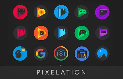 Pixelation - Dark Icon Pack screenshot 9