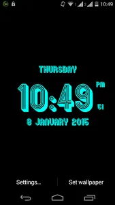 3D Clock Live Wallpaper screenshot 1