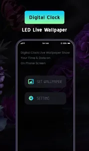 Clock Live Wallpaper with led screenshot 1