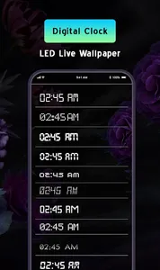 Clock Live Wallpaper with led screenshot 3