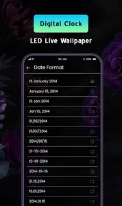 Clock Live Wallpaper with led screenshot 4