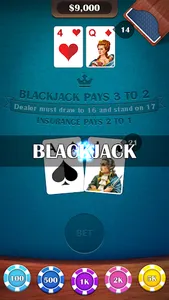 Blackjack 21: casino card game screenshot 12