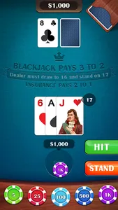 Blackjack 21: casino card game screenshot 13