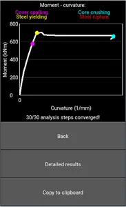 Moment Curvature Rectangular screenshot 2