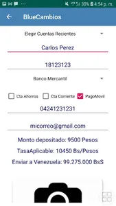Bluecambios Remesas y Cambios screenshot 3