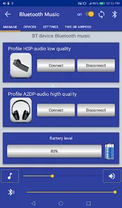 Bluetooth Music Widget Battery screenshot 11