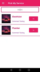 PICK MY SERVICE screenshot 1