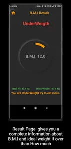 BMI Calculator screenshot 1