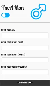 BMR Calculator screenshot 1