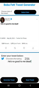 Boba Fett Tweet Generator screenshot 2