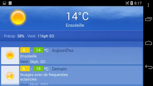 Meteo Bruxelles screenshot 0