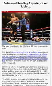 Boxing News screenshot 5