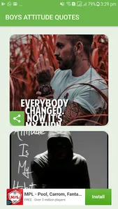 Boys attitude quotes photos screenshot 0