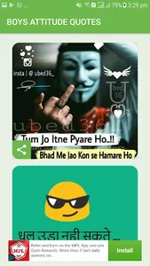 Boys attitude quotes photos screenshot 1
