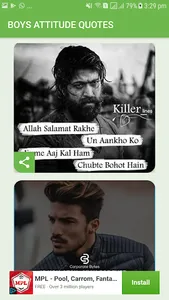 Boys attitude quotes photos screenshot 2