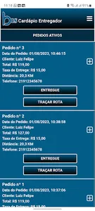 Entregador bis Cardápio screenshot 0